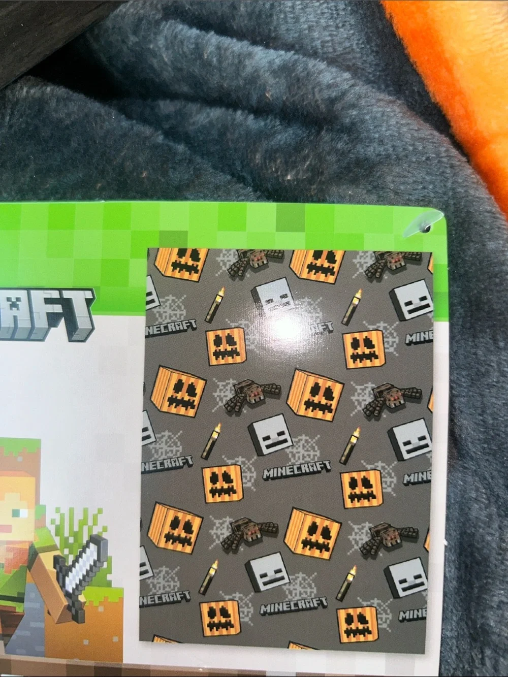 NEW Minecraft Halloween Plush Throw Blanket